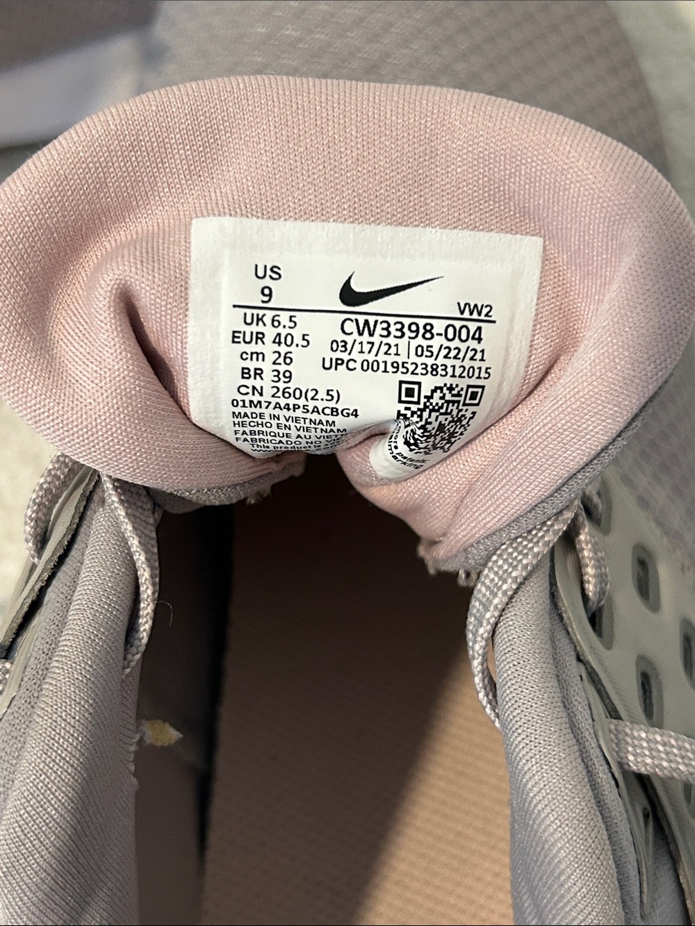 Nike Air Max Bella TR4 Women's Training Shoes Grey Rose Gold CW3398-004 Size 9 - Picture 7 of 9